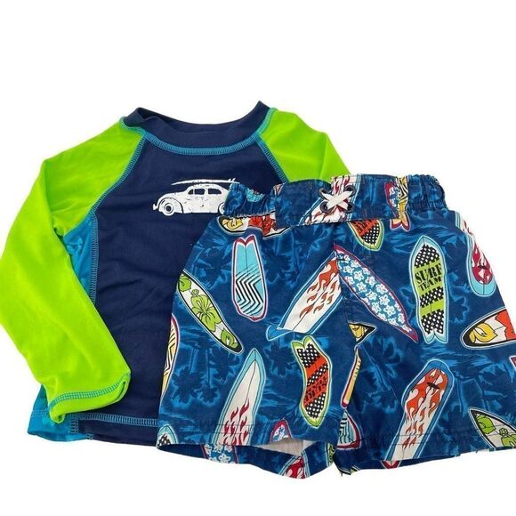 Circo Aqua Leisure swim set trunks bottoms gash guard top 12 months 18-24 months - Picture 1 of 8